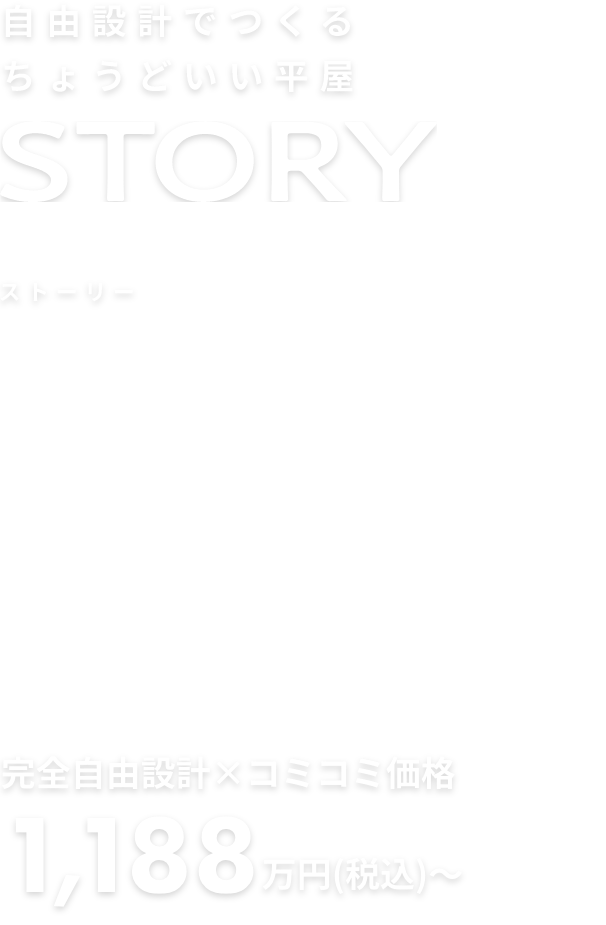 自由設計でつくる ちょうどいい平屋 NEW STORY